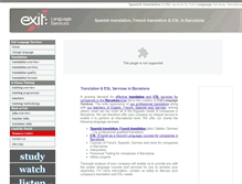 Tablet Screenshot of exitlanguages.com